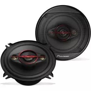 Pioneer TS-501M 5.25인치 4웨이 동축 카 스피커 최대 300W 라운드 검정색 및 빨간색