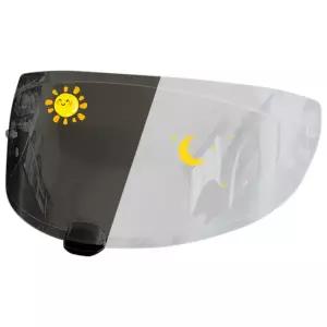 바이크 오토바이 반모헬맷 헬멧 바이저 고글 hromic Tea black HJC I70 I10 Photochromic Visor 용 렌즈를