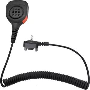 HELETUL IP65 방수 스피커 마이크 Vertex 무전기용 VX-261 EVX-261 Walkie Talkie 블랙