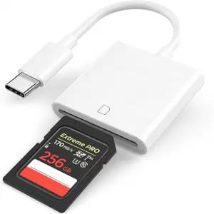 AISONK USB C SD 카드 리더기 3.0 메모리 어댑터 화이트 휴대폰 태블릿 노트북으로 사진과 동영상을 전송할