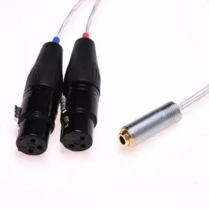 GAGACOCC 4.4mm XLR 케이블 2X 3핀 to 암형 밸런스 오디오 어댑터 Sony NW-WM1Z 1A MDR-Z1R TA-ZH1ES PHA-2