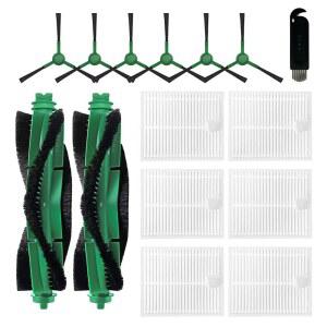 iRobot Roomba 104 105 Vac / Combo 105X Y0140 Q0120 로봇 청소기와 호환되는 교체 부품 액세서리 15개 롤러 브러시 2개 Hepa 필터 6개 사이드 청소용 1개