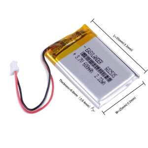 JST1.0 3P 302535 충전식 리튬 이온 폴리머 배터리 Lipo