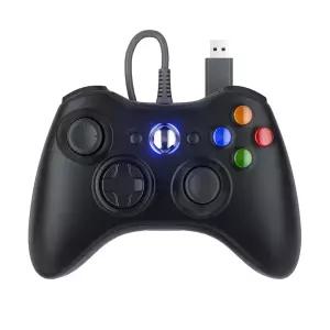Xbox 360용 Gamrombo 유선 게이밍 컨트롤러 360/360 S/360 E용 게임패드 PC Windows 11/10/8/7용 2.5mm