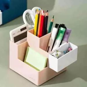 사각 멀티펜꽂이 데스크오거나이저 연필통 귀여운필통 연필꽂이