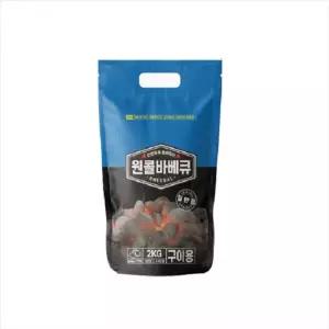 원콜 바베큐 숯 일반형 2kg 구이 그릴용 고기 불그릴 야외용불 참숯 그릴참