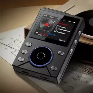 4인치 LCD 화면 휴대용 MP3 음악 플레이어 고해상도 오디오 USB-C 충전 야외 스포츠용