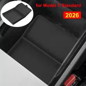 모델 Y 스탠다드 RWD 2026 실리콘 센터 콘솔 암레스트 수납함 자동차 정리함 트레이 매트