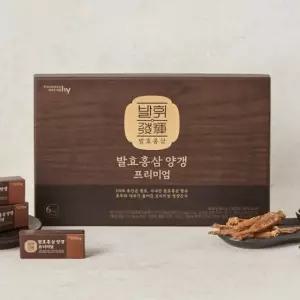 한국야쿠르트 발휘 발효홍삼양갱 프리미엄 (40g X 15개) (쇼핑백동봉)