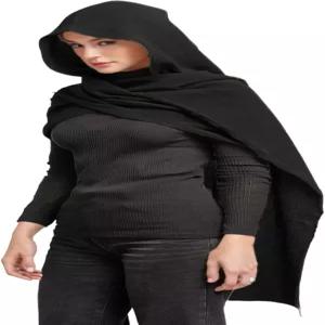 듄 코스프레 LARP 할로윈 일상 착용용 다기능 후드 달린 가볍고 통기성 좋은 망토 자외선 차단 스카프