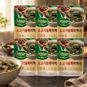 CJ 비비고 소고기 듬뿍 미역국 460g x 6