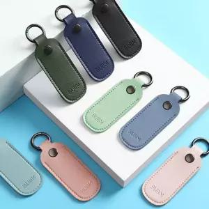 고품질 bubm USB 수납 휴대 가죽 미니파우치 키링 가죽케이스
