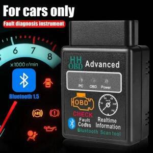 블루투스 호환 차량용 OBD2 스캐너 Elm327 V1.5 코드 리더 OBDII 진단 도구 안드로이드 호환 IOS 윈도우용