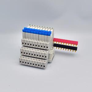LED 6A DIN 레일 마운트 41F-5-C2 5V 12V 24V가 포함 10개  슬림 릴레이