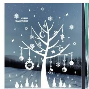 크리스마스 겨울X-MAS 스티커 소원 하얀나무 FDX-2201 기타장식용품 꾸미기 8FD8B