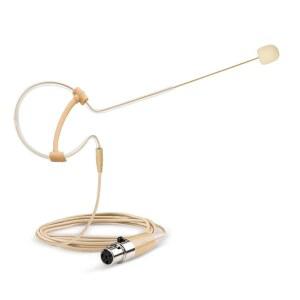 SUJEETEC 헤드셋 마이크 머리 착용형 싱글 이어셋 오버이어 행잉 콘덴서 SHURE WIRELESS 시스템 바디팩 송신기 호환 노래 교회 무대 공연에 적합 BEIGE 색상