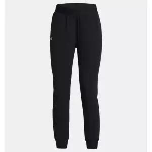 언더아머 UNDER ARMOUR 1382727-001 블랙 여성 UA 라이벌 하이라이즈 우븐 조거 팬츠 신축성좋은 편안한 바