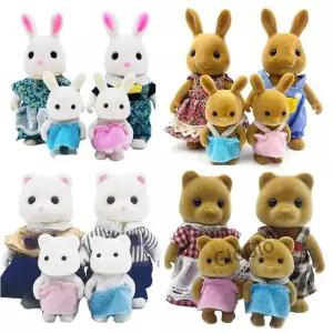 숲속 동물 가족 1_12 인형의 집 액세서리 Mini_yythk