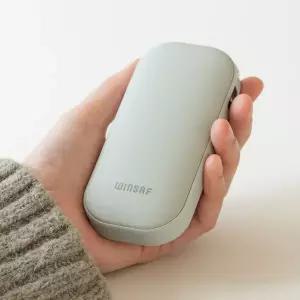 (현대Hmall)윈세프 충전식 손난로 핫팩 휴대용 전기손난로 3단계온도조절 USB 충전 보조배터리 WH01