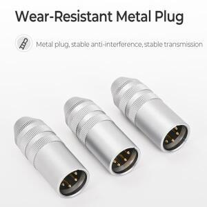 4핀 XLR 커넥터 남성 밸런스드 4.4mm 3.5 2.5mm 여성 헤드폰 어댑터 마이크