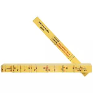 Klein Tools 91163B 접이식 자 6피트 유리섬유 벽돌 눈금 외부 읽기 가능 1/16인치 목공 금속 가공 및 DIY