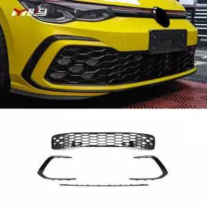 자동차 그릴망 튜닝 GTI 스타일 액세서리 바디 키트 앞 범퍼 그릴 장식 스포츠 버전 vw 골프 8 mk8 R-라인
