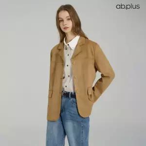 [ab.plus] 스웨이드 오버핏 테일러드 싱글 자켓 (LSA5MJ31A)