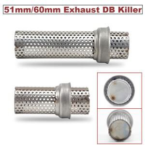 [호환품]범용 51/60mm 바이크 오토바이 배기구 DB 킬러 머플러 인서트 배플(1mm 구멍) 요시무라 아크라포빅