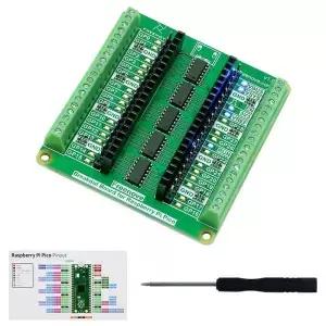 프리노브 브레이크아웃 보드 ( 파이 1 2 W 2W H WH HAT용) 터미널 블록 (핀 헤더 포함) GPIO 상태 LED