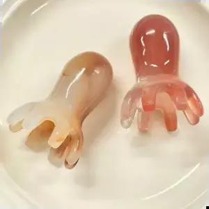 두피경락 문어 만능 두피 마사지 지압 괄사 경락 마사지기 중형