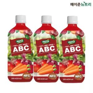 메이준뉴트리 NFC 착즙 프루티아 100% ABC 주스 1,000ml 3병