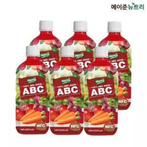 메이준뉴트리 NFC 착즙 프루티아 100% ABC 주스 1,000ml 6병