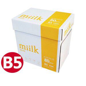 [밀크쉐이크]밀크 B5 복사용지 B5용지 미색 2500매 1박스