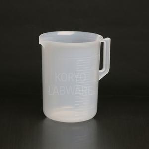 PVC 손잡이 플라스틱 비커 5000cc 실험 계량
