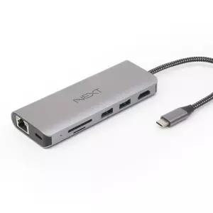NEXTU C타입 덱스 지원 멀티컨버터 HDMI + 카드리더기 NEXT-326TCH-DX