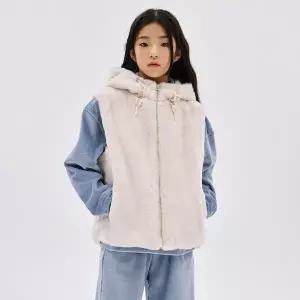 [오션스카이] 여아 밍크 퍼 후드 베스트-DFJG7374D0M