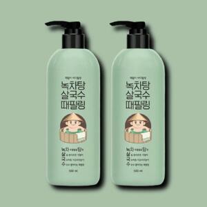 [기타] 라끄베르 때필링 살국수 때밀이 바디필링 녹차탕 500ml 2개
