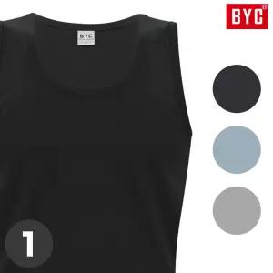 [BYC]BYC남성런닝 면100 순면 유색 런닝구 검정 회색 조끼 메리야스 편한
