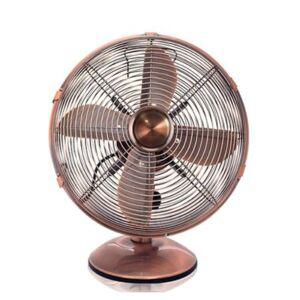 (생활가전) 니코 메탈 선풍기 엔틱 탁상용 선풍기 황동 30cm 12인치 NKF-1213B (날개지름30cm)