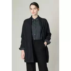 [BCBG](대구신세계)올앤선드리 헤어리 숄칼라 하프코트(A4WAK105 )