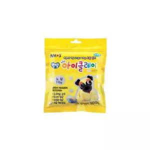 탱탱 아이클레이 파우치 110g 노랑 아모스
