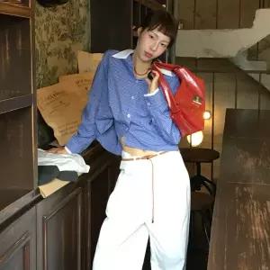 [롯데백화점]케네스레이디 체크 크롭 셔츠 (EWBLPC05)