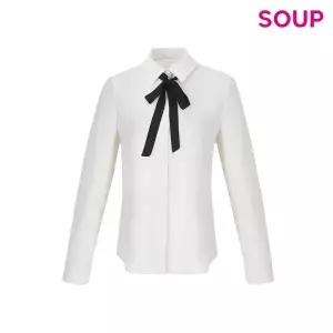 [롯데백화점]SOUP 슬림핏 타이 블라우스 (SCRLS91)