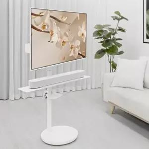 이동식 tv 거치대 삼성 LG 호환 간편조립 높이조절 43인치 무빙 스탠드