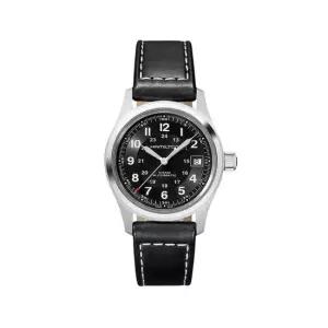 해밀턴 MUST IT_ H70455733 카키필드 남성 가죽 오토매틱 38mm