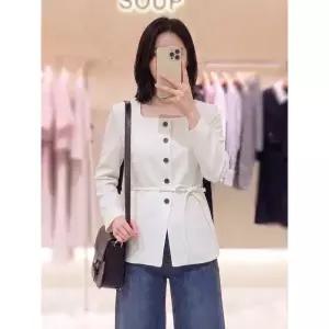 [롯데백화점]SOUP 스퀘어넥 노카라자켓 SC4JK31