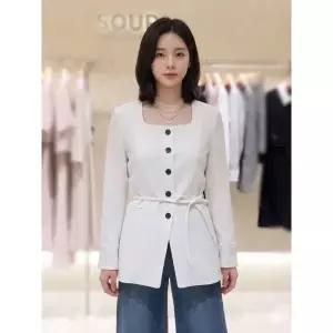 [롯데백화점]SOUP 스퀘어넥 노카라자켓 SC4JK31