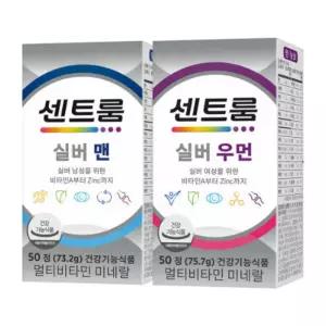 실버 맨+실버우먼 더블업 멀티비타민 세트 (50정+50정)