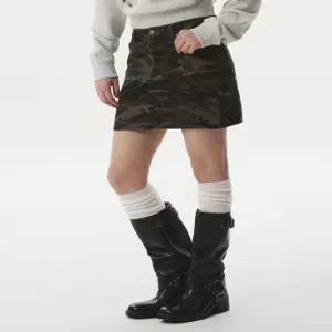 후아유 WHWHG1391F 여성 미니스커트 Camouflage Mini Skirt 6082479
