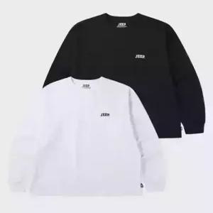 jeep 2PACK 16수 싱글 베이직 빅로고 롱슬리브 티셔츠 (JQ5TSU754BK)